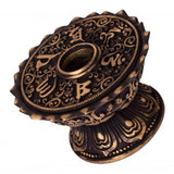 Maxbell Tibetan Buddhist Buddha Lotus Prayer Wheel Copper Base Prayer Pedestal Craft