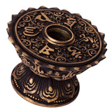 Maxbell Tibetan Buddhist Buddha Lotus Prayer Wheel Copper Base Prayer Pedestal Craft