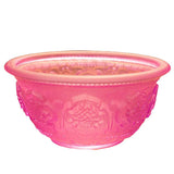Maxbell Holy Water Bowl 8 Auspicious Glass Water Cup for Worship Buddha Cup Pink