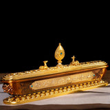 Maxbell Tibetan Nepal Handmade Metal Incense Burner Stick Burning Long Incense Box