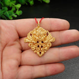 Maxbell Nepal Tibetan Buddhism Taotie Mahakala Religious Charm DIY Necklace Pendants