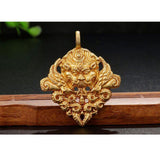 Maxbell Nepal Tibetan Buddhism Taotie Mahakala Religious Charm DIY Necklace Pendants