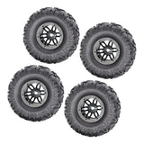 Max Maxb 1/10 Inflated Air 2.2 "Beadlock OD Wheel Rims 135mm w/ Pump Inflator Black