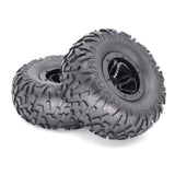 Max Maxb 1/10 Inflated Air 2.2 "Beadlock OD Wheel Rims 135mm w/ Pump Inflator Black
