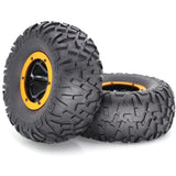 Max Maxb 1/10 Inflated Air 2.2 "Beadlock OD Wheel Rims 135mm w/ Pump Inflator Golden