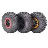 Max Maxb 1/10 Inflated Air 2.2 "Beadlock OD Wheel Rims 135mm w/ Pump Inflator Golden