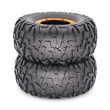 Max Maxb 1/10 Inflated Air 2.2 "Beadlock OD Wheel Rims 135mm w/ Pump Inflator Golden