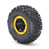Max Maxb 1/10 Inflated Air 2.2 "Beadlock OD Wheel Rims 135mm w/ Pump Inflator Golden