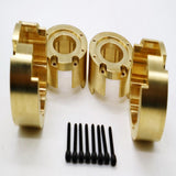 Max Maxb 4Pack Brass Counterweight Balance Tire Portal Cover for Traxxas TRX-4 RC Car