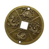 Max Maxb Ancient Bronze Chinese Old Copper Coin Four God Beasts Lucky Coins Charms
