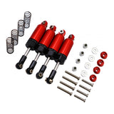 Maxbell 4Pcs Shock Absorber Damper for D90 MN-90 MN-99 MN-91 FJ-45 1/12 RC Car Red