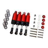 Maxbell 4Pcs Shock Absorber Damper for D90 MN-90 MN-99 MN-91 FJ-45 1/12 RC Car Red