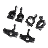 Maxbell 6pcs RC 1:14 Plastic Hub Carrier Upgrade Parts Black for WLtoys 144001 Car