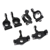 Maxbell 6pcs RC 1:14 Plastic Hub Carrier Upgrade Parts Black for WLtoys 144001 Car