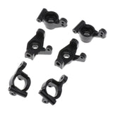 Maxbell 6pcs RC 1:14 Plastic Hub Carrier Upgrade Parts Black for WLtoys 144001 Car