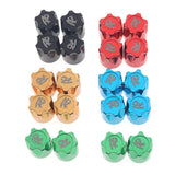 Maxbell 4Pieces RC Car Rim Center Cap for 1/10 Traxxas TRX4 90046 D90 Tamiya MST blue