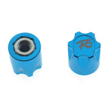 Maxbell 4Pieces RC Car Rim Center Cap for 1/10 Traxxas TRX4 90046 D90 Tamiya MST blue