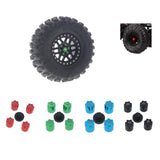 Maxbell 4Pieces RC Car Rim Center Cap for 1/10 Traxxas TRX4 90046 D90 Tamiya MST blue