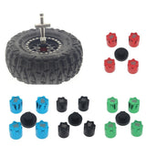 Maxbell 4Pieces RC Car Rim Center Cap for 1/10 Traxxas TRX4 90046 D90 Tamiya MST blue