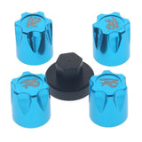 Maxbell 4Pieces RC Car Rim Center Cap for 1/10 Traxxas TRX4 90046 D90 Tamiya MST blue