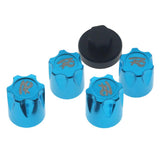 Maxbell 4Pieces RC Car Rim Center Cap for 1/10 Traxxas TRX4 90046 D90 Tamiya MST blue