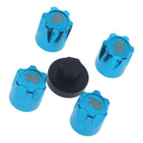 Maxbell 4Pieces RC Car Rim Center Cap for 1/10 Traxxas TRX4 90046 D90 Tamiya MST blue
