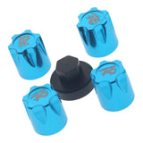 Maxbell 4Pieces RC Car Rim Center Cap for 1/10 Traxxas TRX4 90046 D90 Tamiya MST blue