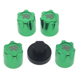 Maxbell 4Pieces RC Car Rim Center Cap for 1/10 Traxxas TRX4 90046 D90 Tamiya MST green