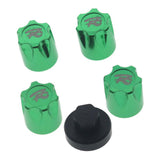 Maxbell 4Pieces RC Car Rim Center Cap for 1/10 Traxxas TRX4 90046 D90 Tamiya MST green