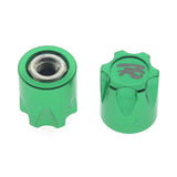 Maxbell 4Pieces RC Car Rim Center Cap for 1/10 Traxxas TRX4 90046 D90 Tamiya MST green