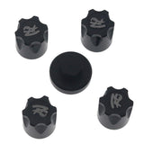 Maxbell 4Pieces RC Car Rim Center Cap for 1/10 Traxxas TRX4 90046 D90 Tamiya MST black