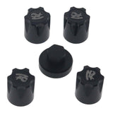 Maxbell 4Pieces RC Car Rim Center Cap for 1/10 Traxxas TRX4 90046 D90 Tamiya MST black