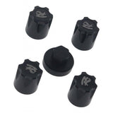 Maxbell 4Pieces RC Car Rim Center Cap for 1/10 Traxxas TRX4 90046 D90 Tamiya MST black