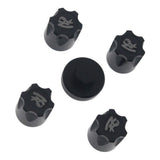 Maxbell 4Pieces RC Car Rim Center Cap for 1/10 Traxxas TRX4 90046 D90 Tamiya MST black