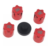 Maxbell 4Pieces RC Car Rim Center Cap for 1/10 Traxxas TRX4 90046 D90 Tamiya MST red
