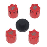 Maxbell 4Pieces RC Car Rim Center Cap for 1/10 Traxxas TRX4 90046 D90 Tamiya MST red