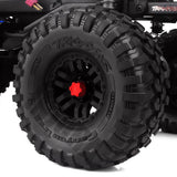 Maxbell 4Pieces RC Car Rim Center Cap for 1/10 Traxxas TRX4 90046 D90 Tamiya MST red