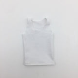 Maxbell 1pc 1/6 Men Sports Vest Soldier Clothing for HT Toys Accessories Parts white