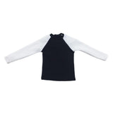 Maxbell 1/6 Male Long Sleeve T-shirt Sweater for 12'' Action Figure Black-white