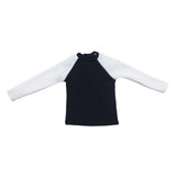 Maxbell 1/6 Male Long Sleeve T-shirt Sweater for 12'' Action Figure Black-white