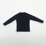 Maxbell 1/6 Male Long Sleeve T-shirt Sweater for 12'' Action Figure black