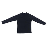 Maxbell 1/6 Male Long Sleeve T-shirt Sweater for 12'' Action Figure black