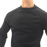 Maxbell 1/6 Male Long Sleeve T-shirt Sweater for 12'' Action Figure black
