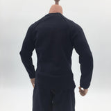 Maxbell 1/6 Male Long Sleeve T-shirt Sweater for 12'' Action Figure black
