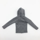 Maxbell 1/6 Mans Long Sleeve Sweater Sports Jacket for 12'' Male Action Figure Gray