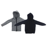 Maxbell 1/6 Mans Long Sleeve Sweater Sports Jacket for 12'' Male Action Figure Gray