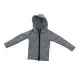 Maxbell 1/6 Mans Long Sleeve Sweater Sports Jacket for 12'' Male Action Figure Gray