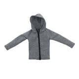 Maxbell 1/6 Mans Long Sleeve Sweater Sports Jacket for 12'' Male Action Figure Gray