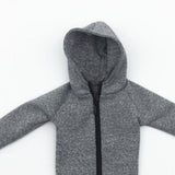 Maxbell 1/6 Mans Long Sleeve Sweater Sports Jacket for 12'' Male Action Figure Gray