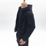 Maxbell 1/6 Mans Long Sleeve Sweater Sports Jacket for 12'' Male Action Figure Black